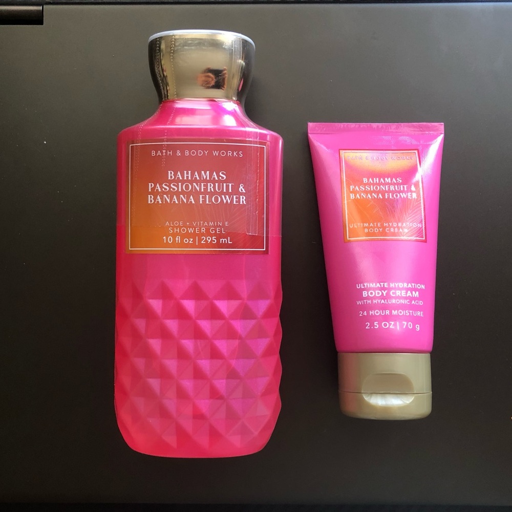 Bath & Body Works Bahamas Passionfruit & Banana Flower set